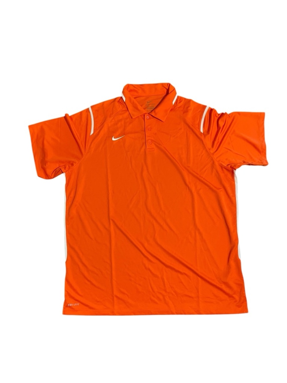 Nike Men’s Orange Dri-Fit Polo with White Trim size XXL Brand New with Tags